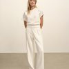 Tropez Terry Cloth Wide Leg Pant