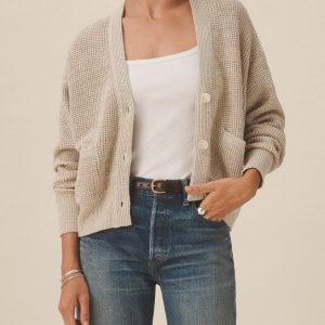 Seafarer Cotton Cropped Cardigan